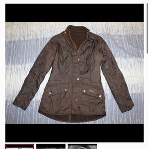 Quilted Brown Barbour Jacket Size 6